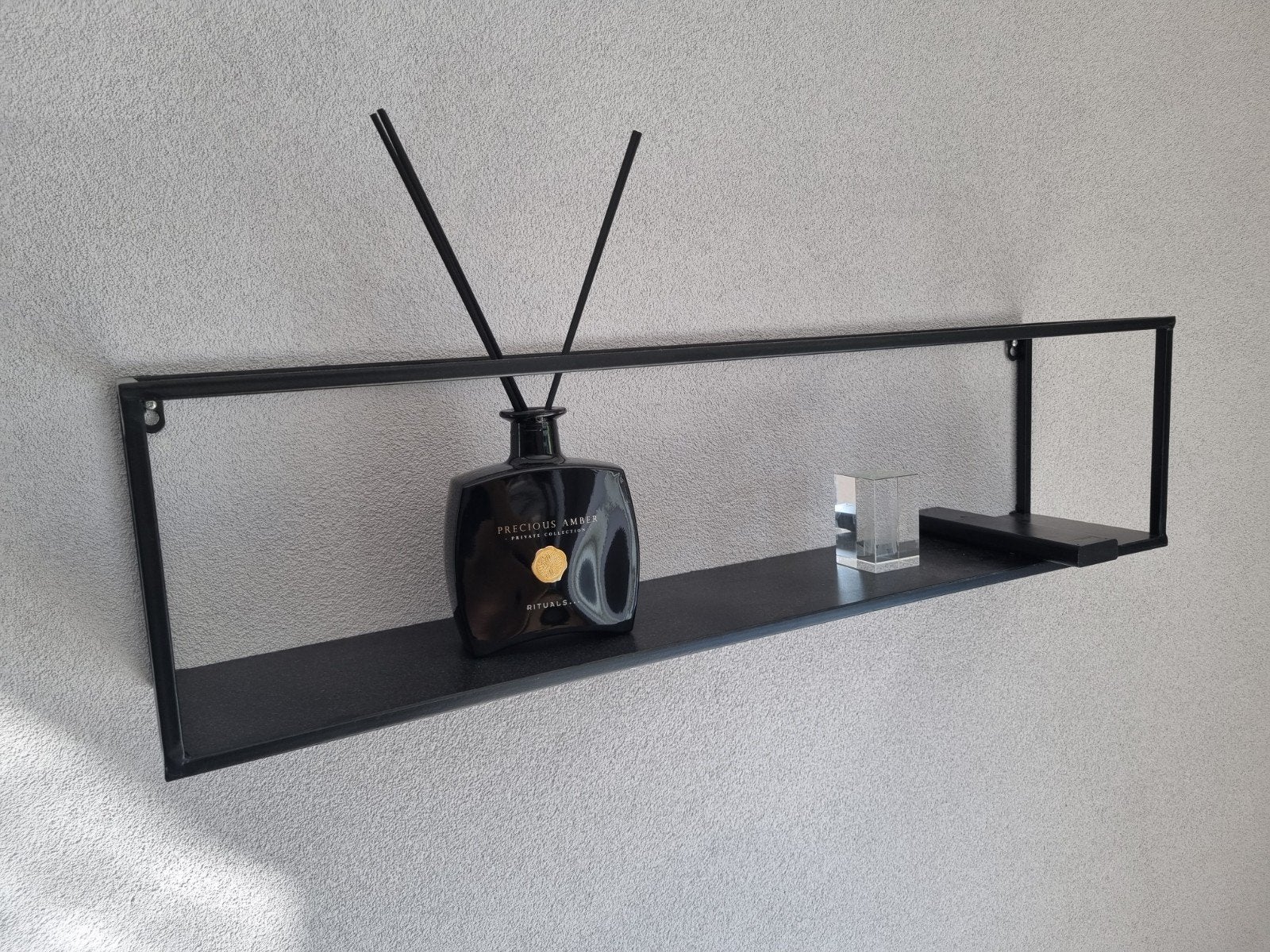 Muur wand plank metaal 3x, Huis en Inrichting, Woonaccessoires | Wandplanken en Boekenplanken, Ophalen of Verzenden, Zo goed als nieuw