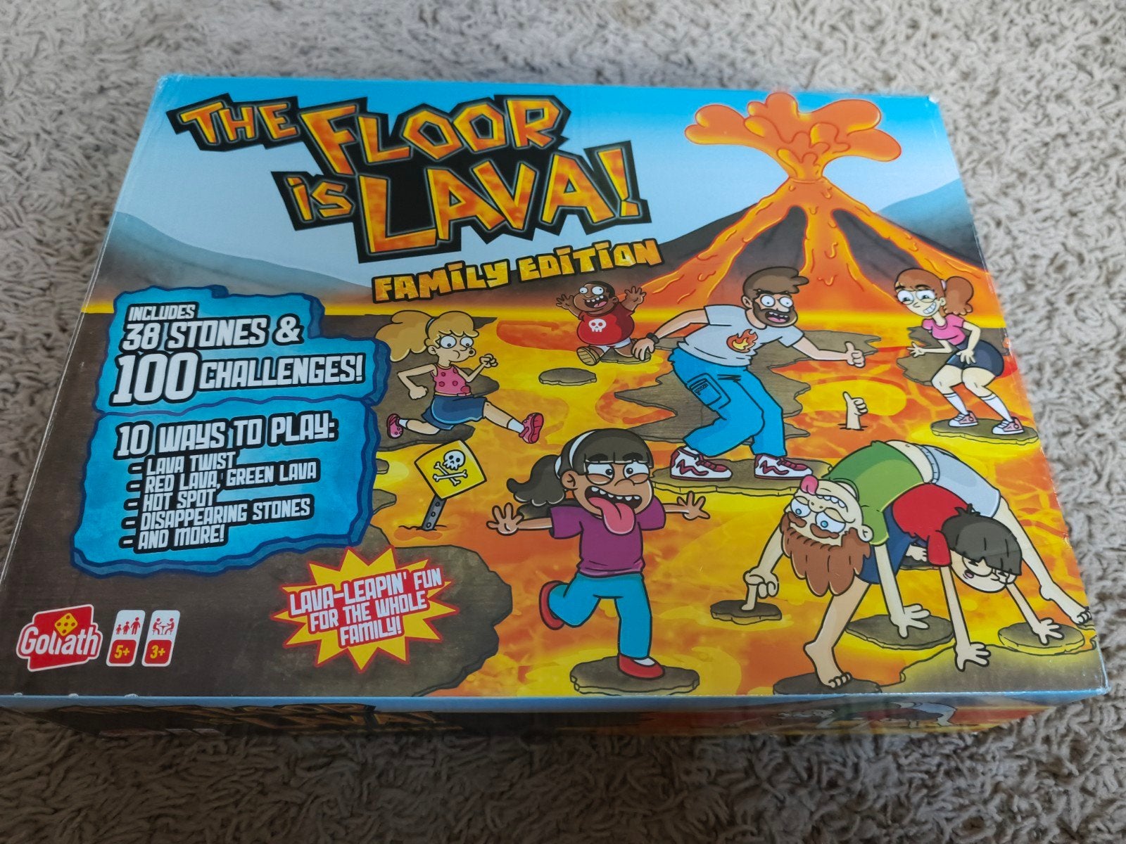 The Floor is Lava! Family Edition - Goliath, Drie of vier spelers, Ophalen, Zo goed als nieuw, Goliath