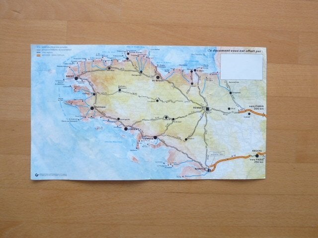La Bretagne facile avec l'autoroute 05/93, Boeken, Atlassen en Landkaarten, Ophalen of Verzenden, Zo goed als nieuw, 1800 tot 2000