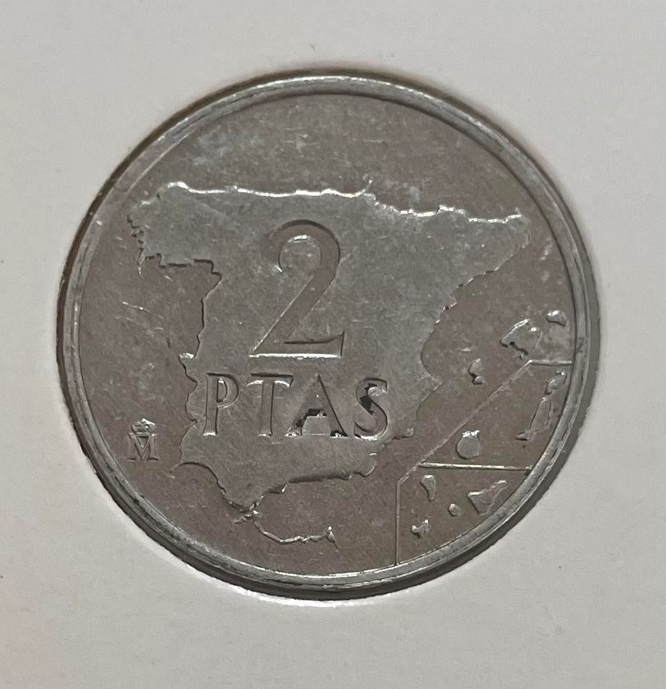 2 pesetas Spanje 1984, Ophalen of Verzenden, Overige landen