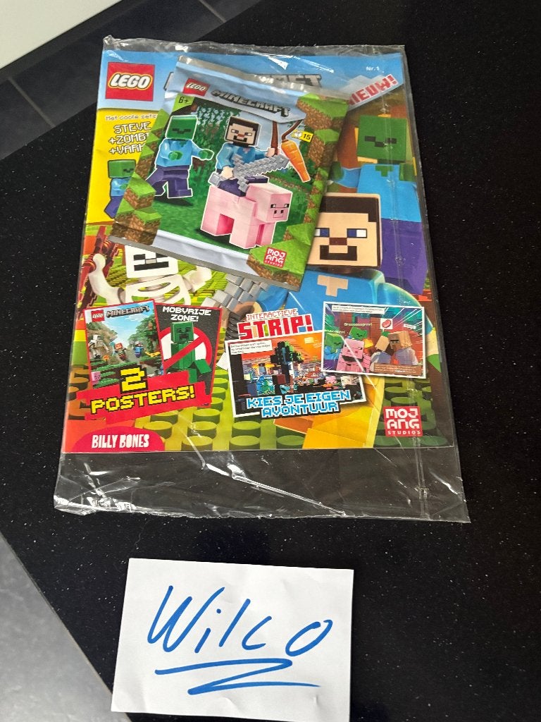 LEGO Minecraft - 662101 - Steve, Zombie and Pig foil pack, Kinderen en Baby's, Minecraft, Lego, Nieuw, Ophalen of Verzenden
