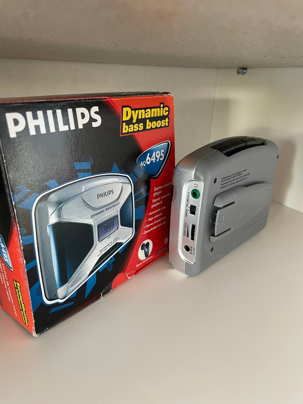 Philips AG 6495 Dynamic Bass Boost Walkman met doos, Audio, Tv en Foto, Ophalen of Verzenden, Walkman