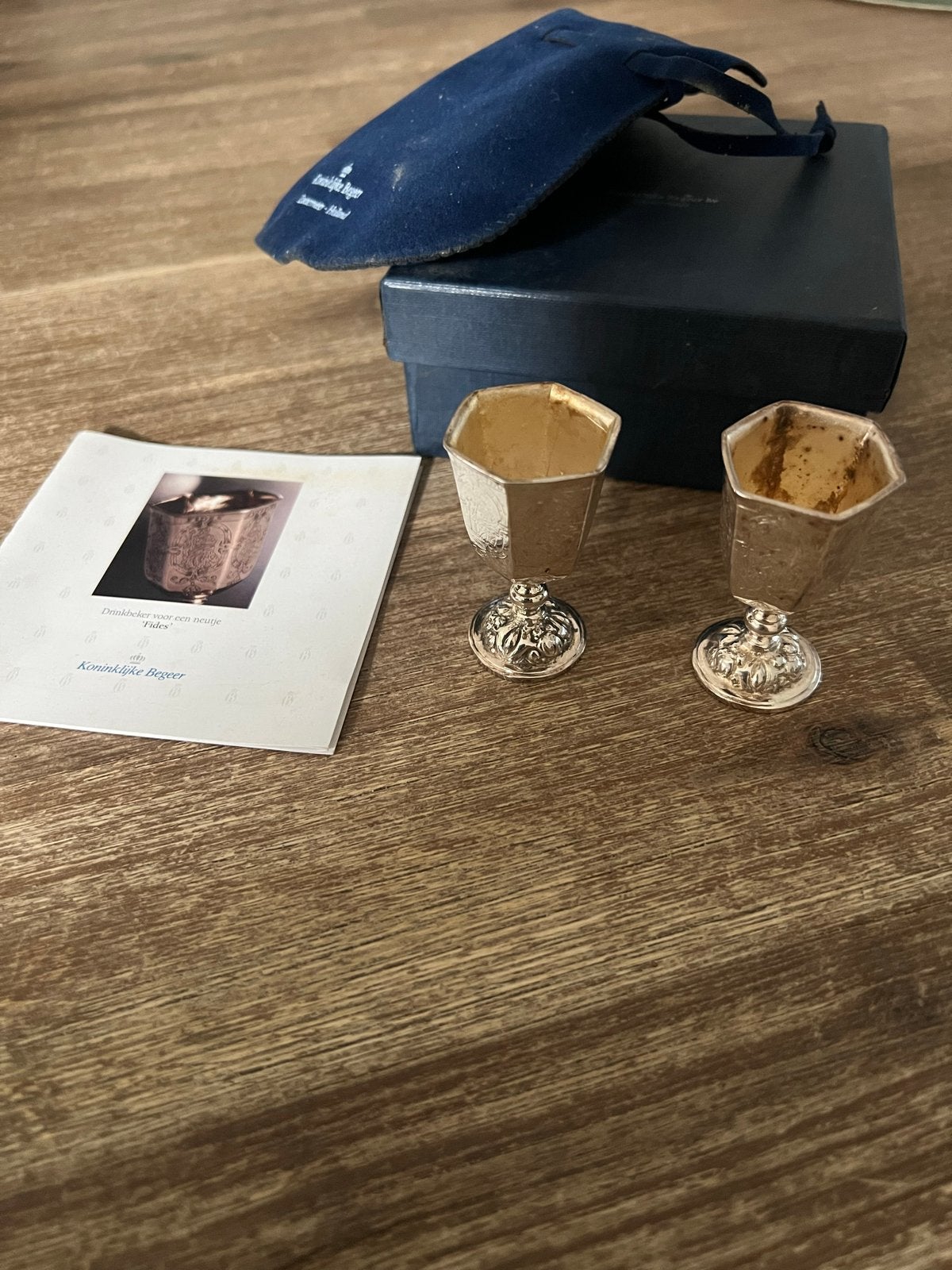 Koninklijke Begeer Fides zilveren drinkbekers (set van 2), Ophalen of Verzenden, Zilver