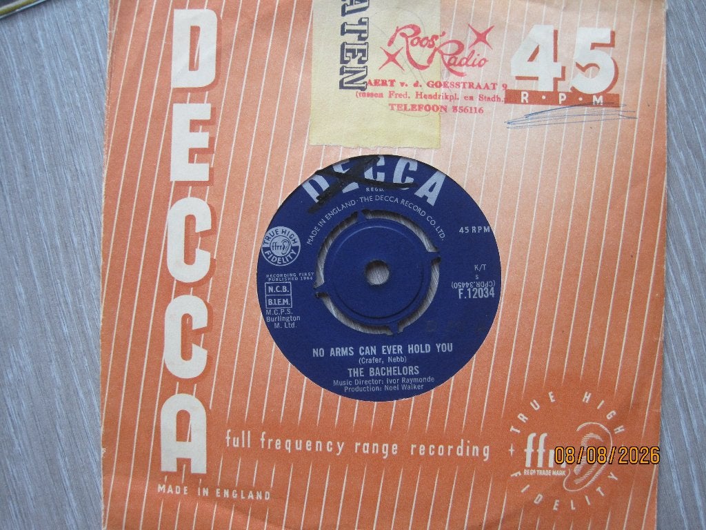 The Bachelors  -  Oh, samuel don't die, Originele persing, 7 inch, Ophalen of Verzenden, Zo goed als nieuw