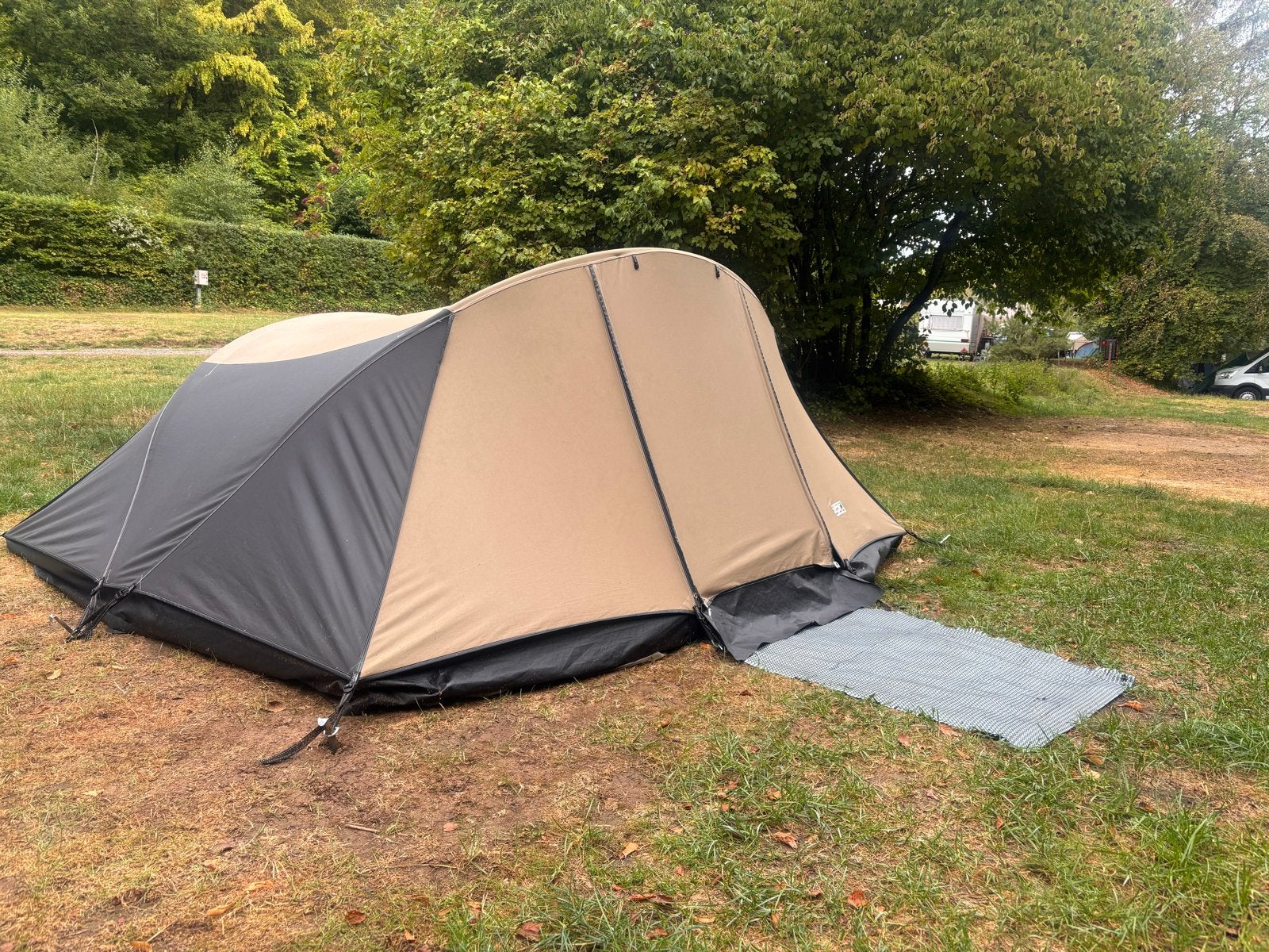 Falco Poolvos Duo Tent - Compacte 2-persoons tunneltent, Caravans en Kamperen, Ophalen of Verzenden, Gebruikt, Tot en met 2
