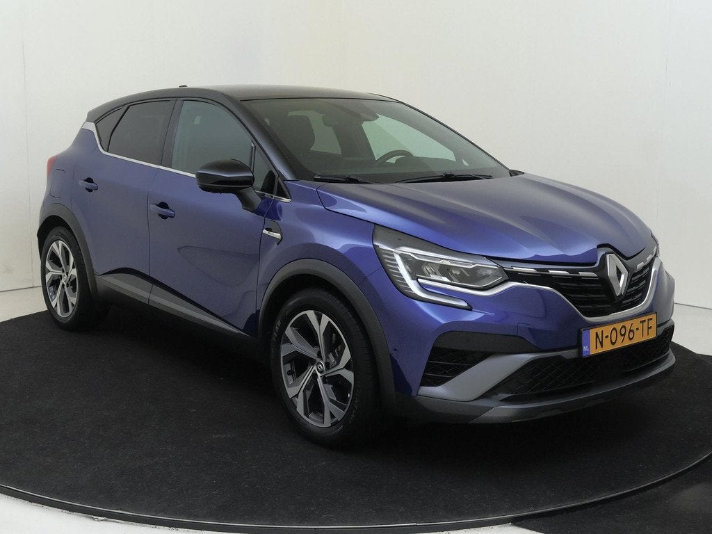 Renault Captur 1.6 E-Tech Hybrid 145 R.S. Line | AUTOMAAT |, Auto's, Renault, 12 maanden, Gebruikt, Blauw, Leder en Stof