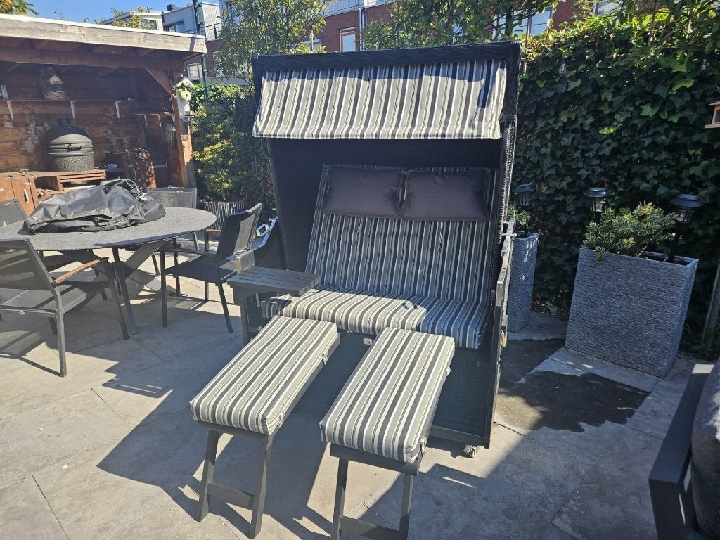 Te koop strandkorf de Vries, Tuin en Terras, Ophalen, Gebruikt