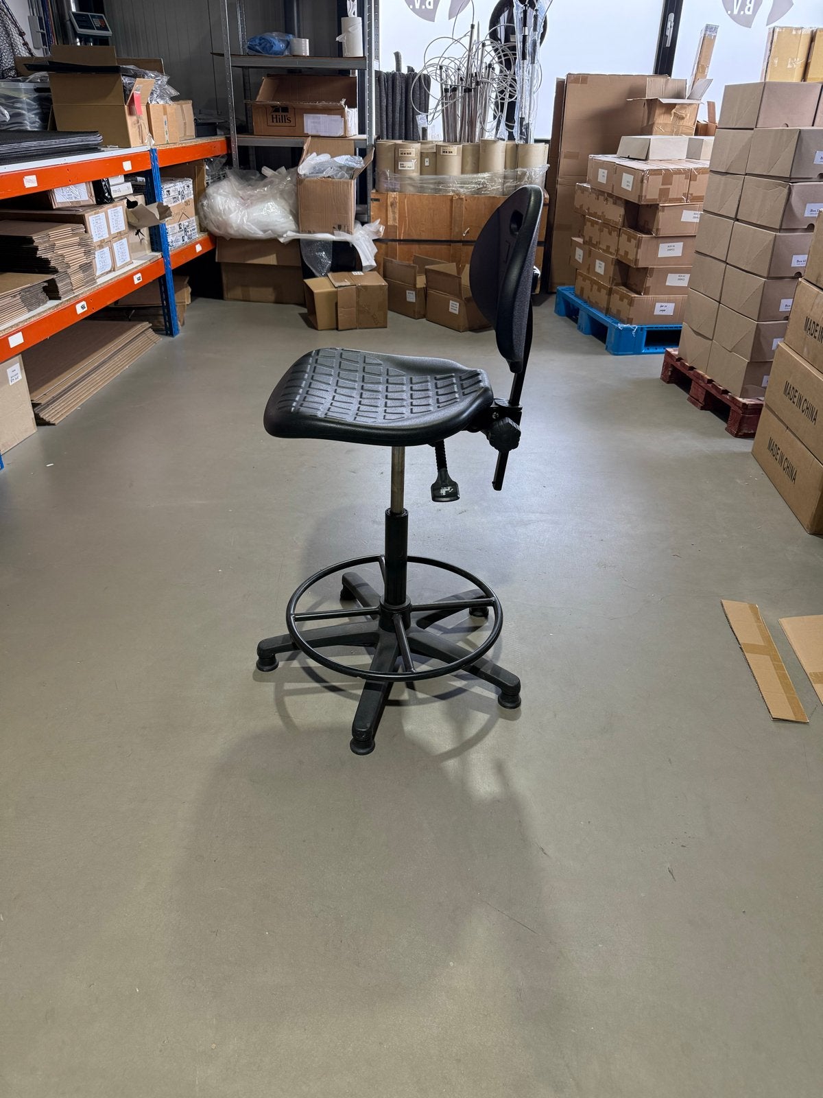 Luxe Ergonomische Bureaustoel / Productiestoel Zwart, Ophalen, Gebruikt, Zwart, Bureaustoel