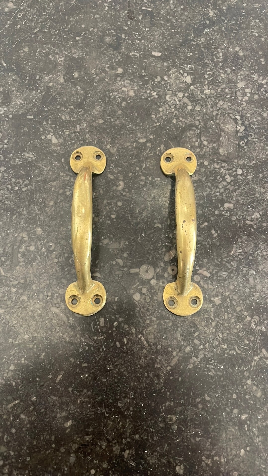 1set van 2 Schuifraamgrepen / Deurgrepen goud Messing grepen, Ophalen of Verzenden