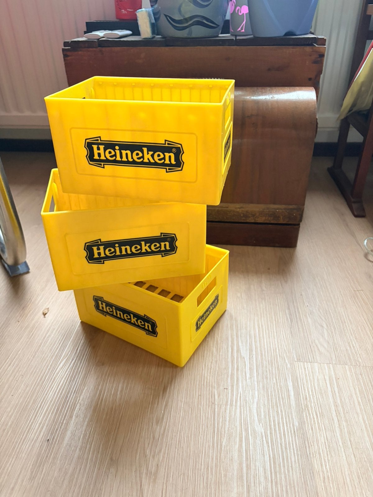 3 Heineken cd kratjes vintage 90’s. Collectors item, Verzamelen, Biermerken, Ophalen of Verzenden, Gebruikt, Overige typen, Heineken