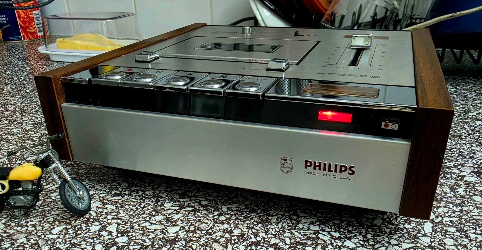 Philips N2506 retro cassettedeck, Ophalen of Verzenden, Philips