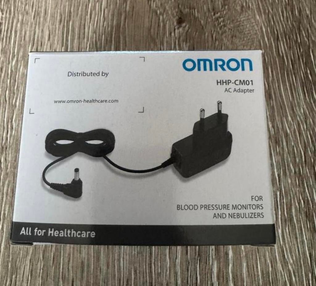 Omron HHP-CM01 AC Adapter voor Bloeddrukmeters/Vernevelaars, Ophalen, Nieuw