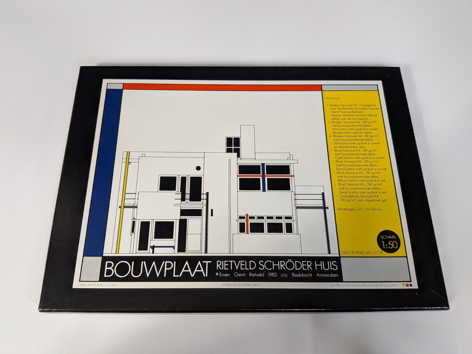 Bouwplaat Rietveld Schröder Huis –, Ophalen of Verzenden, Zo goed als nieuw, Overige onderwerpen