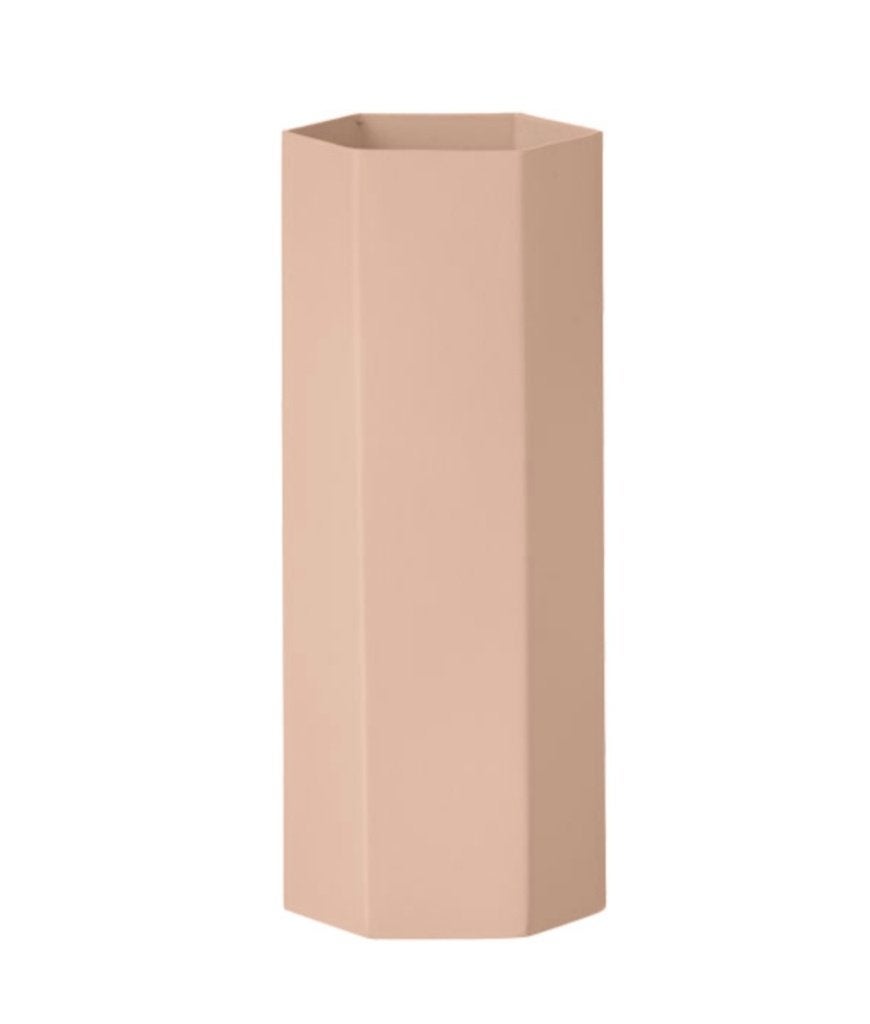 2 x Ferm Living vaas Hexagon nieuw in doos twv € 42,00 st!, Kunststof, Overige kleuren, Nieuw, Ophalen of Verzenden