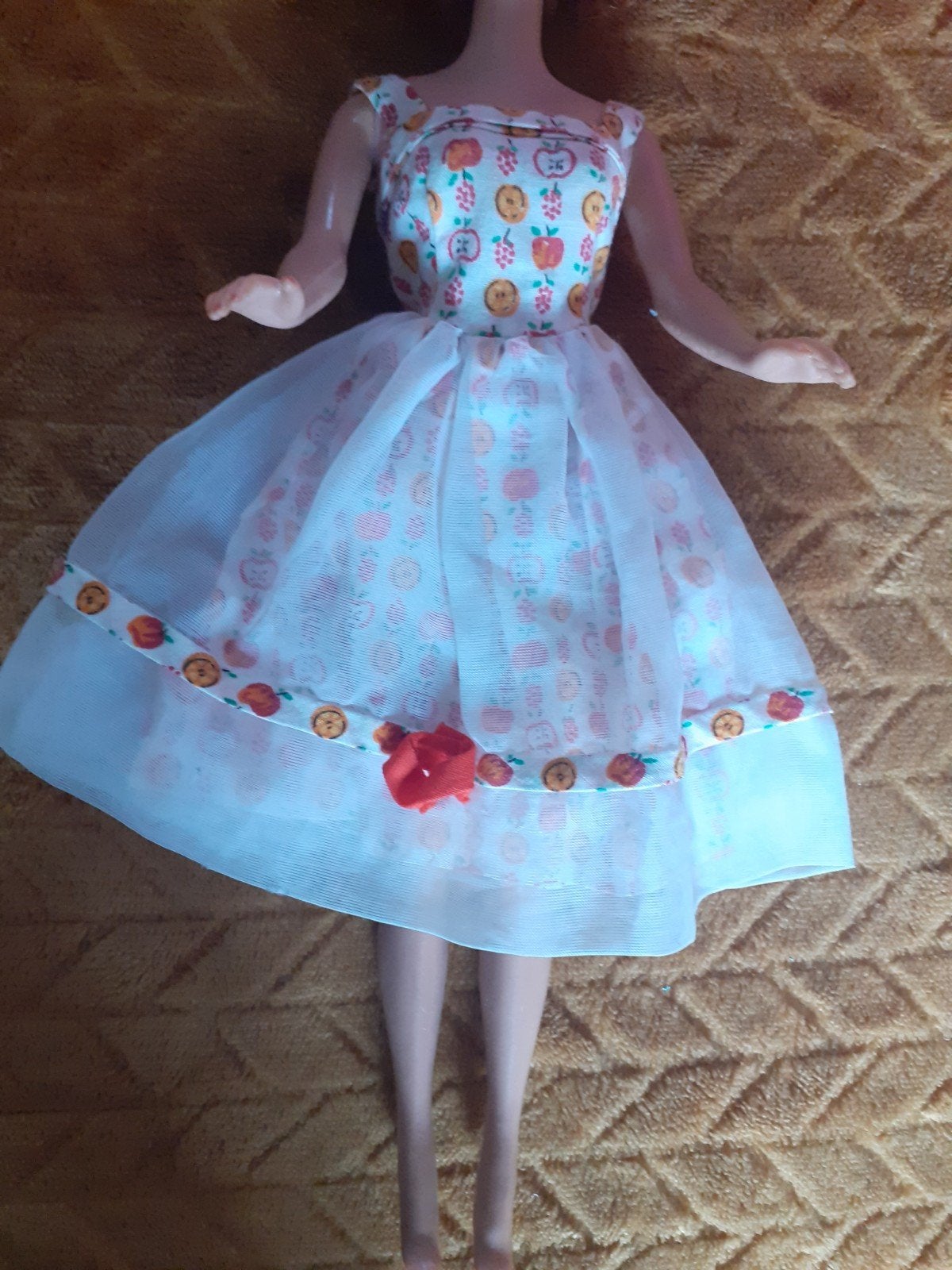 Vintage Barbie "Lunch Date" jurkje jaren 60, Ophalen of Verzenden, Gebruikt, Kleertjes