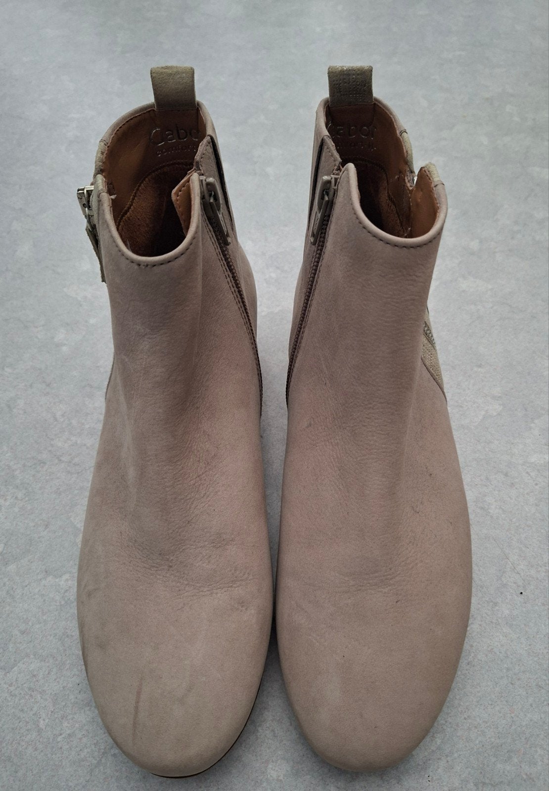 Gabor suède leren laarsjes, NIEUW maat 38, Beige, Lage of Enkellaarzen, Gabor, Nieuw