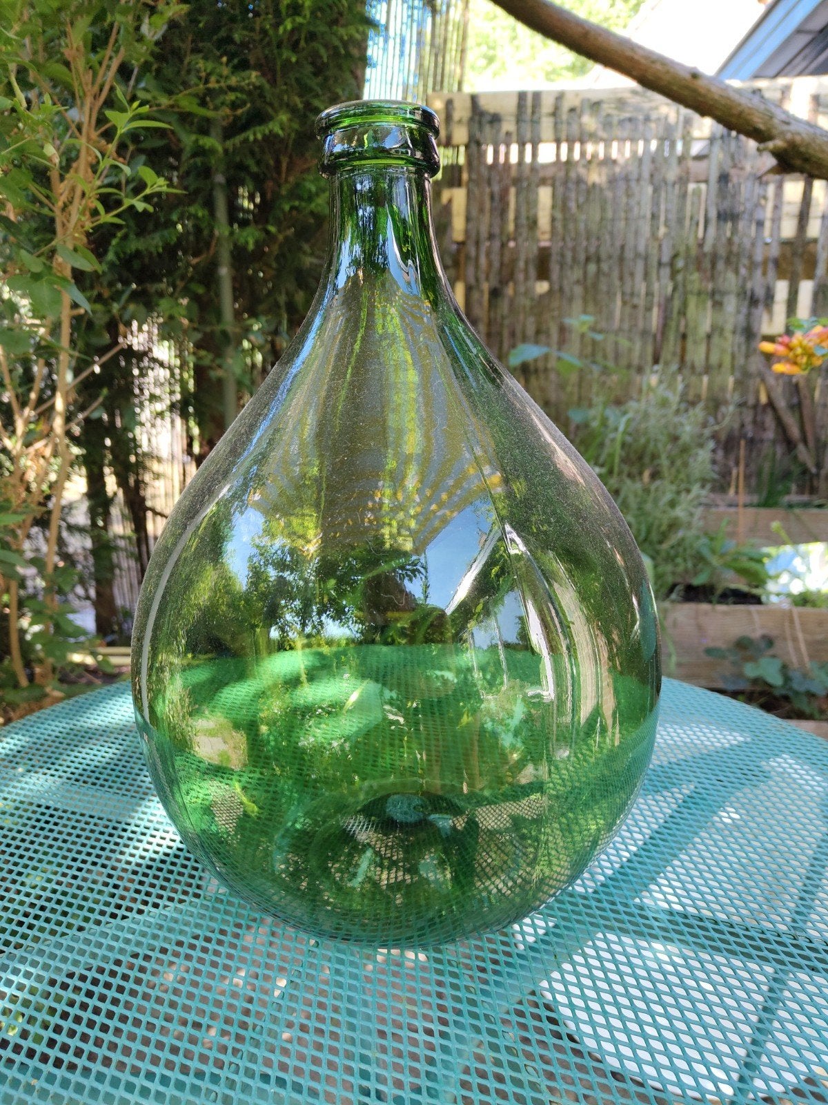 Wijnfles 10 liter groen, Tuin en Terras, Tuinvazen, Ophalen