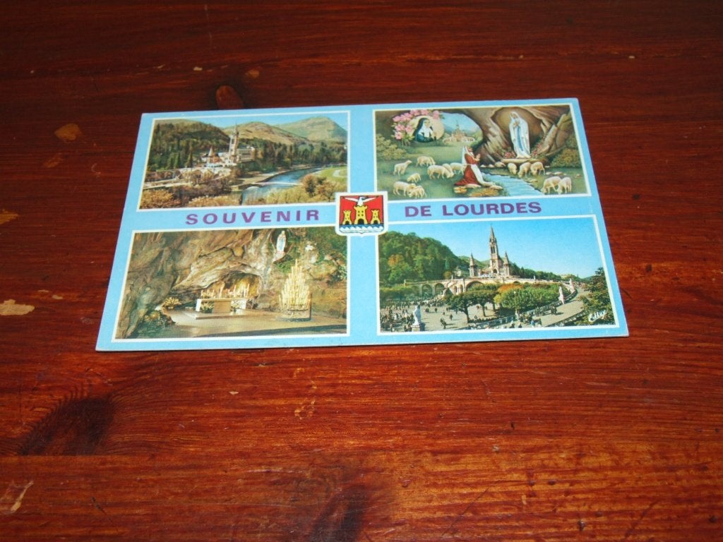 A156- Ansichtkaart Souvenir de Lourdes - Gelopen, Verzamelen, Verzenden, 1980 tot heden, Gelopen, Frankrijk