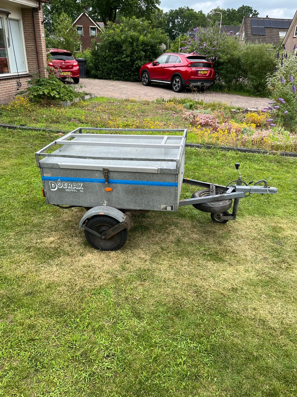 Compacte aanhanger met deksel - Ideaal voor extra bagage, Ophalen, Gebruikt