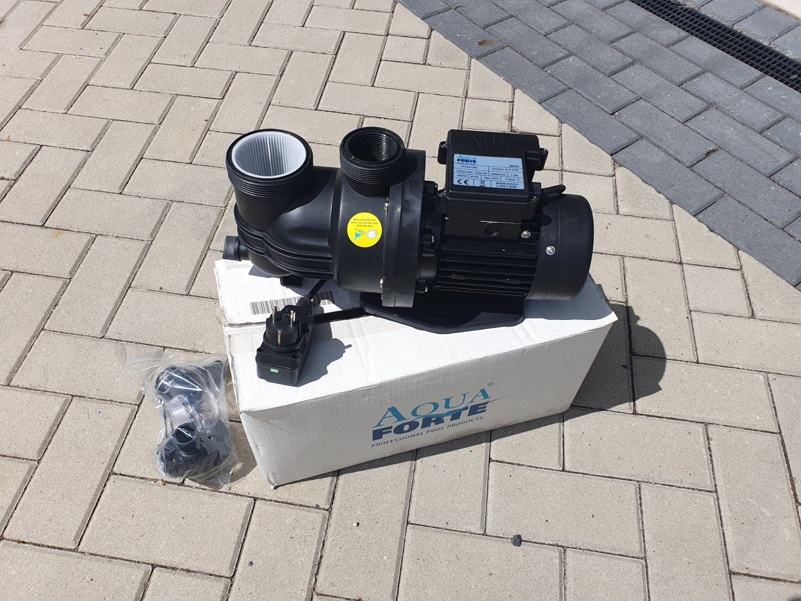 Aqua Forte RD361 Zwembadpomp - 8.5 m³/u, 450W, Tuin en Terras, Ophalen of Verzenden, Zo goed als nieuw, Zwembadpomp