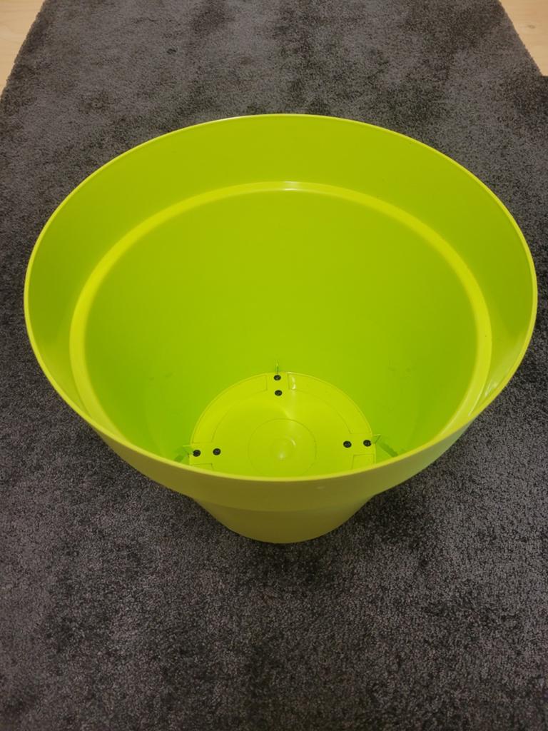 Kunstof bloempot, Tuin en Terras, Bloempotten, Kunststof, Rond, Zo goed als nieuw, Minder dan 40 cm