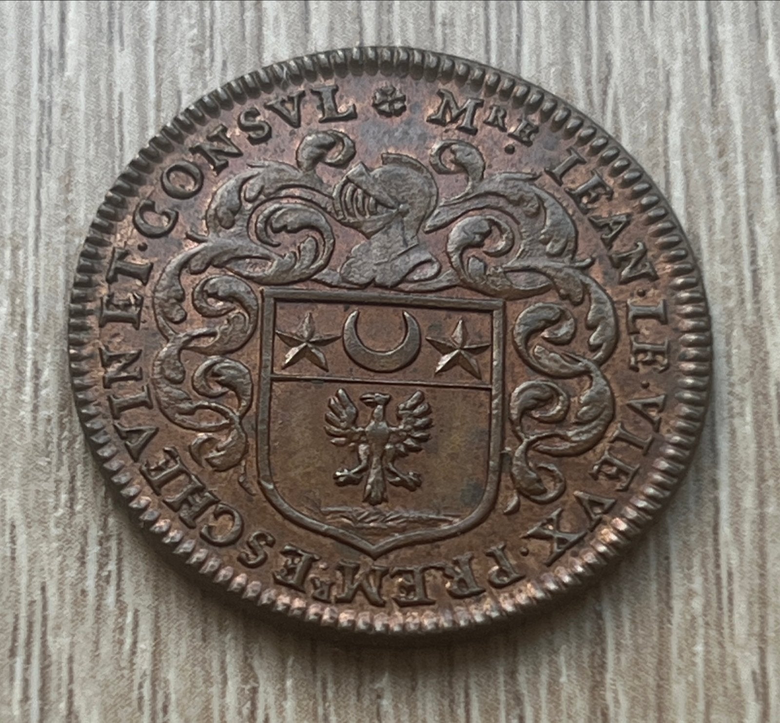 Jeton Alexandre de Sève, provoost van Parijs, 1661, Ophalen of Verzenden, Overige materialen, Buitenland