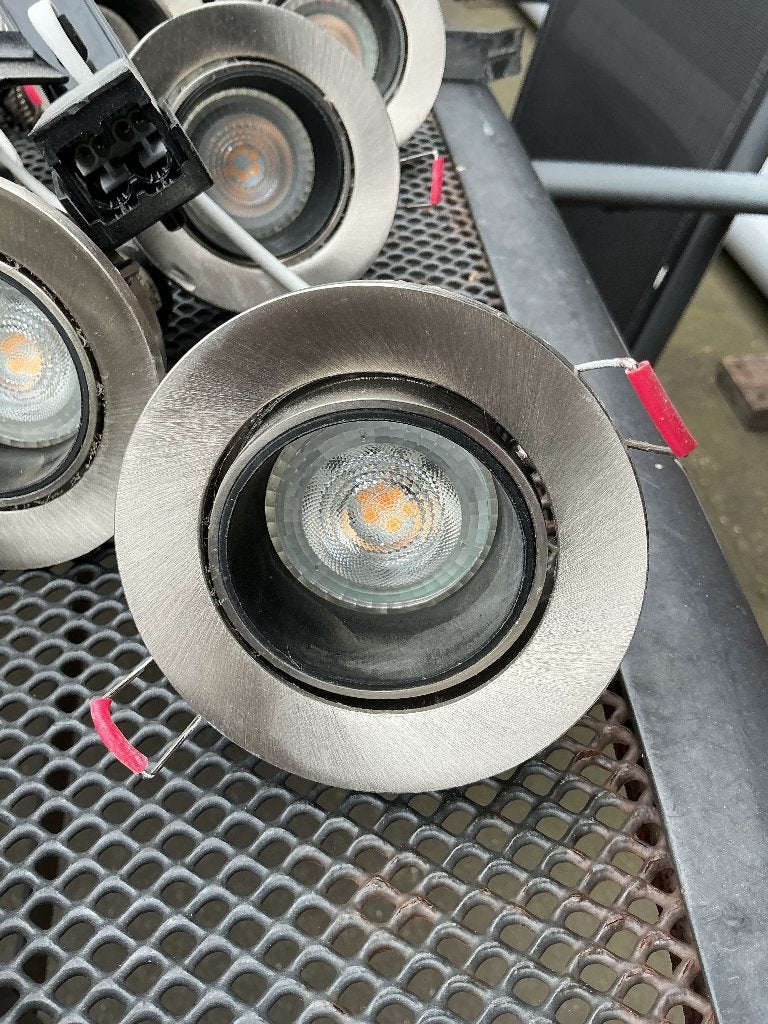 LED SPOTS INBOUW (PHILIPS LEDS), Kunststof, Gebruikt, GU10, Ophalen of Verzenden