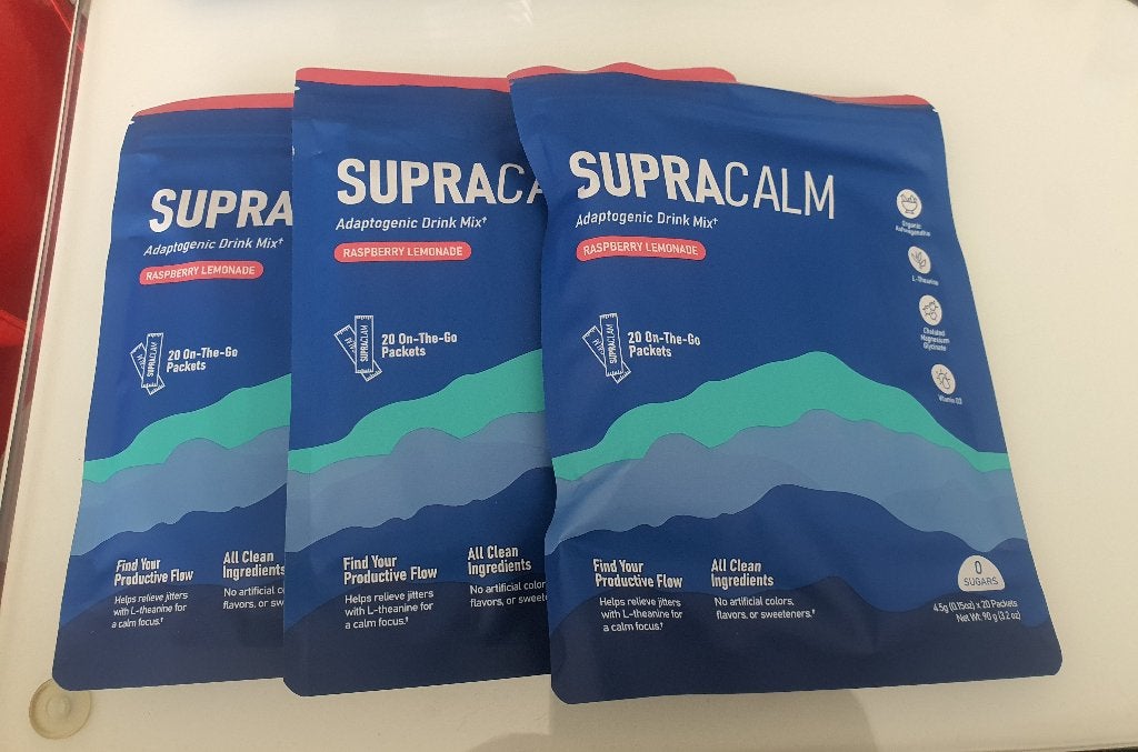 Supracalm Adaptogenic Drink Mix 3x20 zakjes (+ bundel kado), Ophalen of Verzenden, Nieuw, Poeder of Drank
