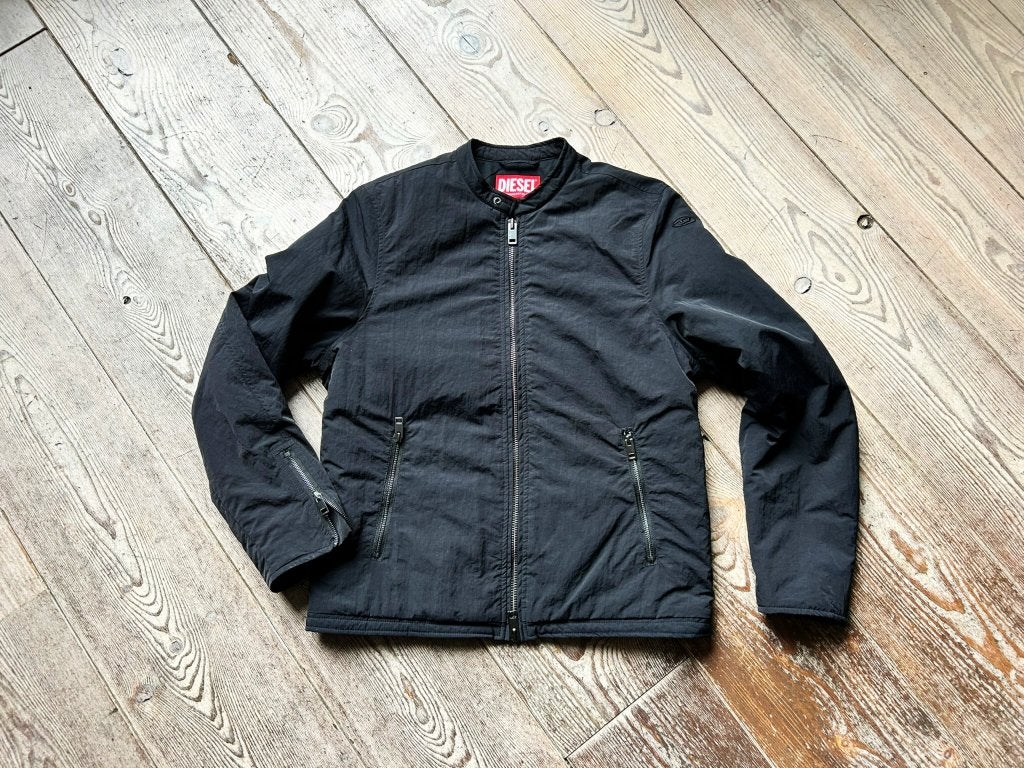 Diesel jas zwart, maat S / 46, weinig gedragen jacket Carver, Diesel, Zwart, Ophalen of Verzenden, Zo goed als nieuw