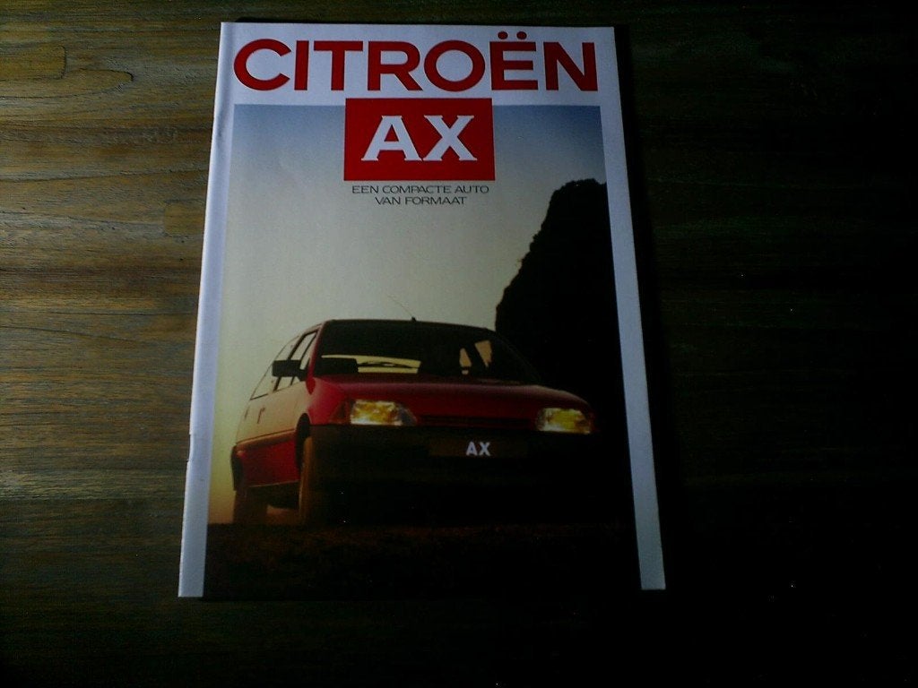 Citroen AX De Compacte 1986 / 1987, Verzenden, Zo goed als nieuw, Citroën