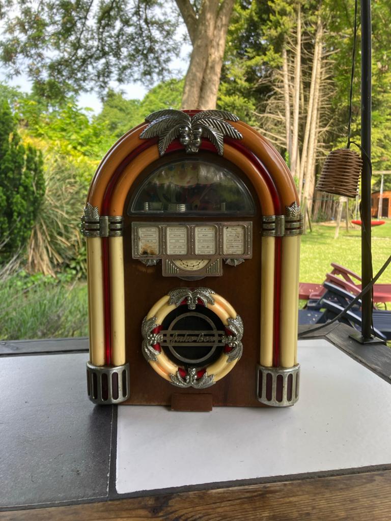 Mini Jukebox - Retro Stijl Decoratie, Verzamelen, Automaten | Jukeboxen, Ophalen of Verzenden, Gebruikt, 1970 tot heden, Overige merken