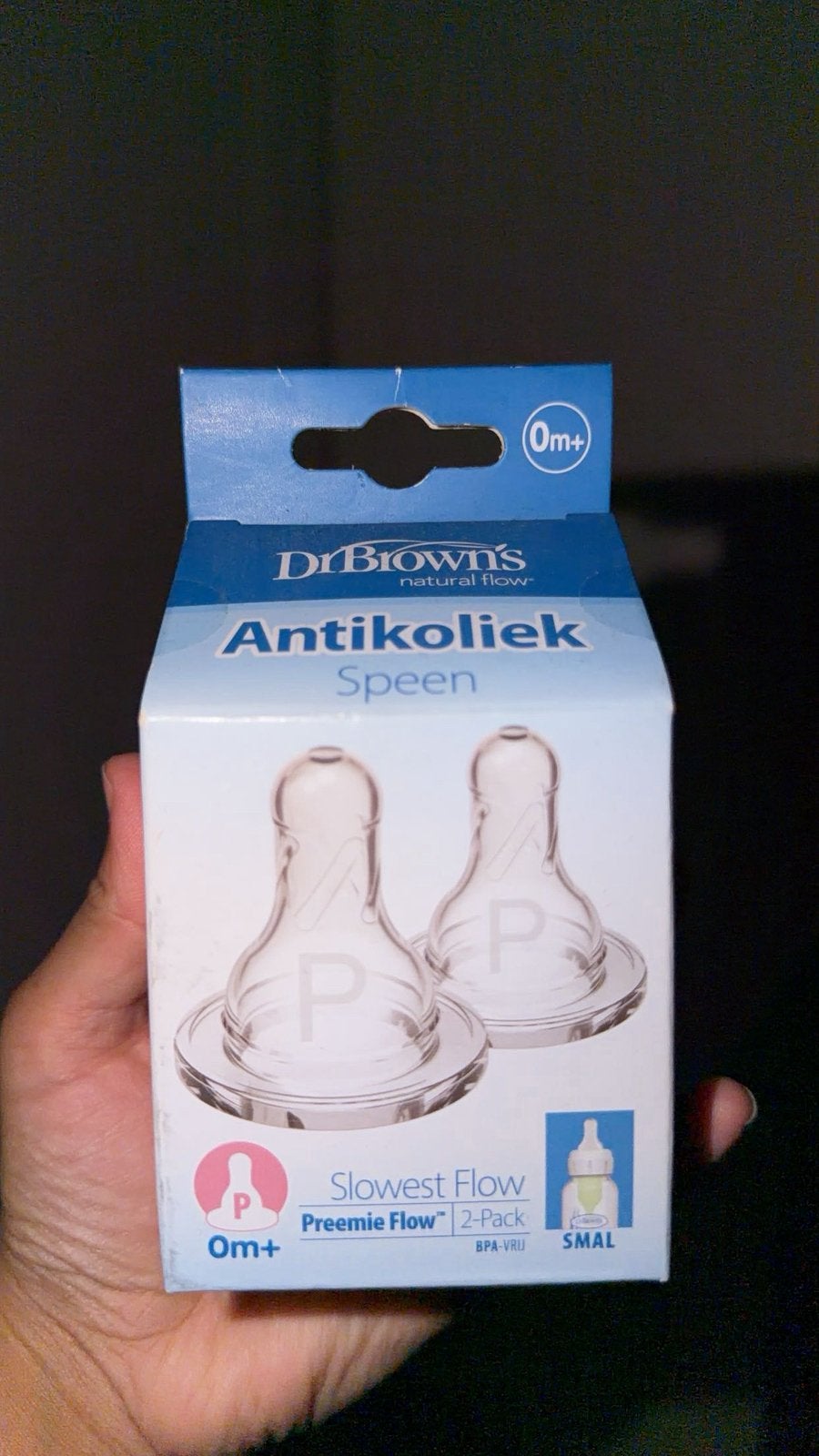 Dr brown speen 0, Ophalen of Verzenden, Zo goed als nieuw, Overige typen