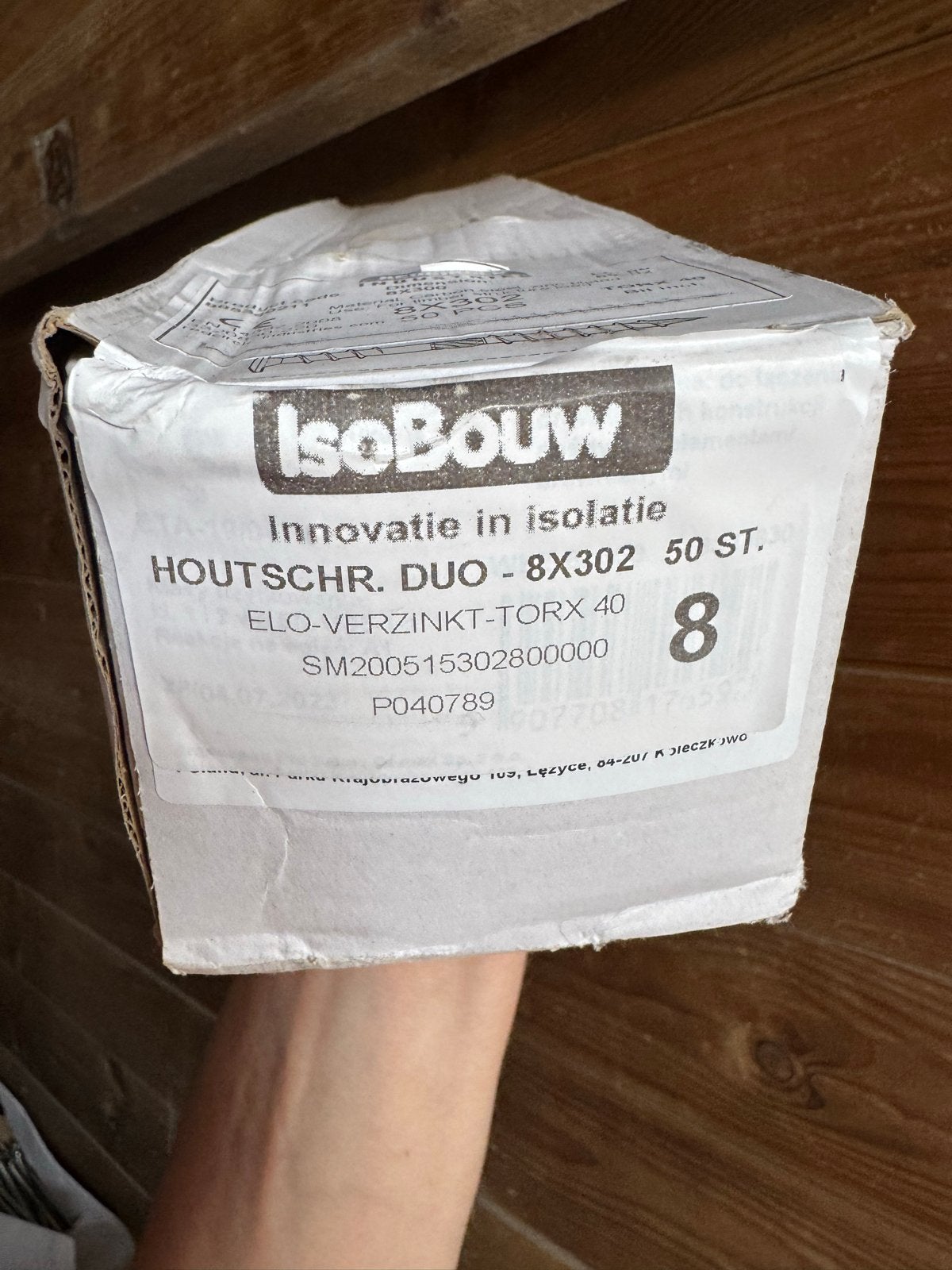 IsoBouw Houtschroeven DUO - 8x302 ELO-VERZINKT-TORX 40, Ophalen, Nieuw, 250 mm of meer, Schroeven