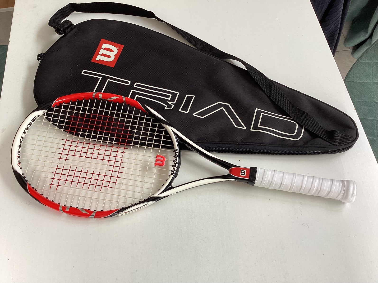 Prachtig Wilson (K) Factor Six.One Team tennisracket + hoes., Zo goed als nieuw, Wilson, Racket, Ophalen