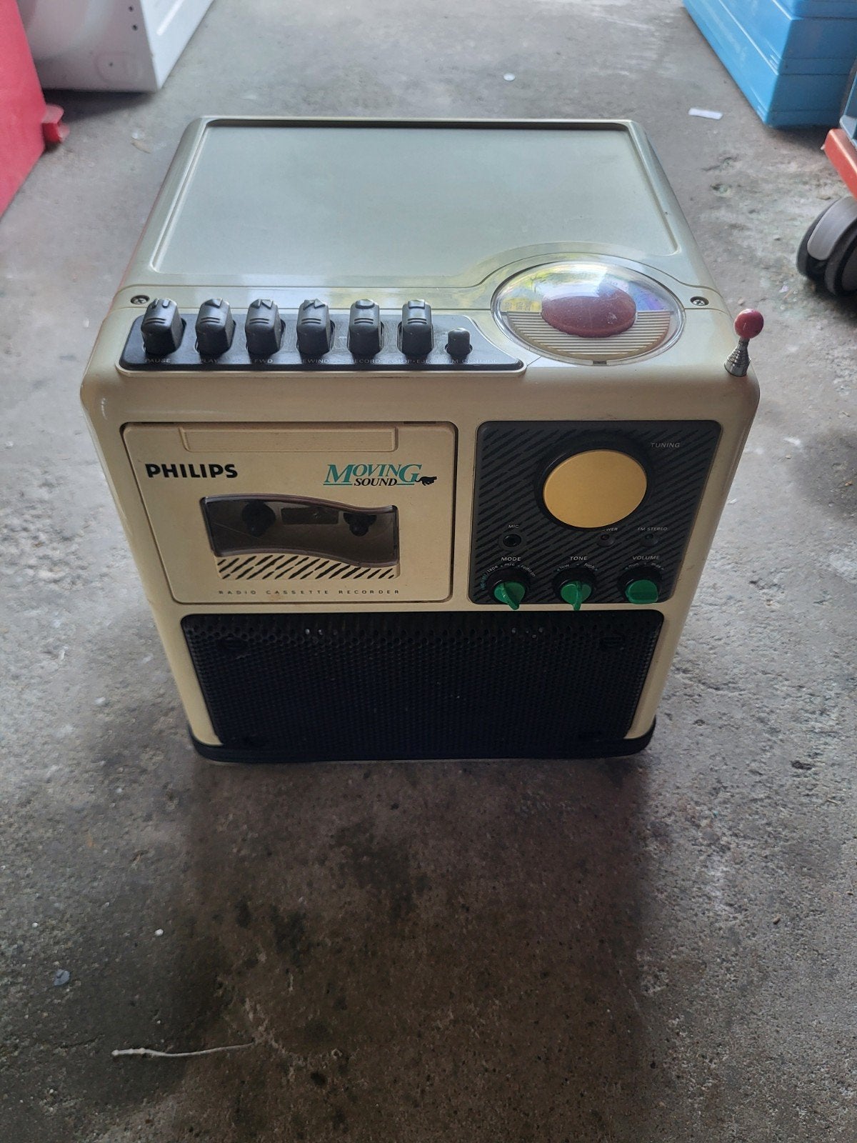 Philips Moving Sound Radio Cassette Recorder, Audio, Tv en Foto, Radio's, Gebruikt, Radio, Ophalen of Verzenden