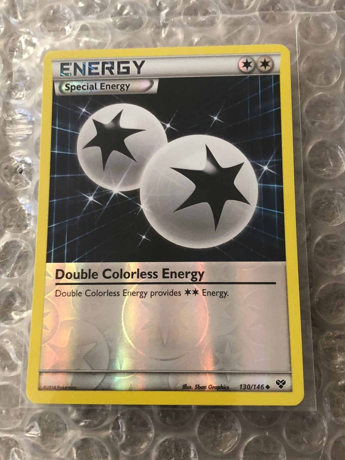 Double Colorless Energy 130/146 Reverse Holo Uncommon, Verzenden, Nieuw, Losse kaart, Foil