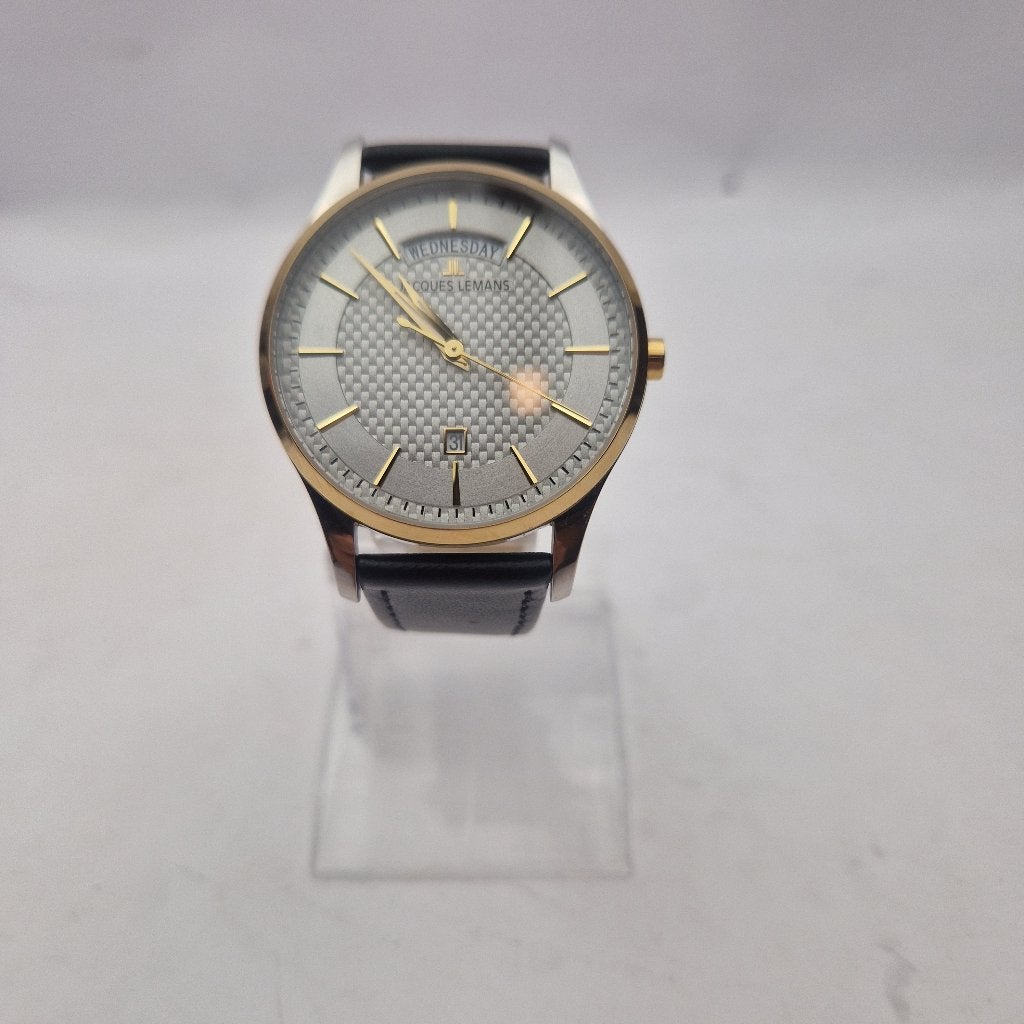 Jacques Lemans Horloge | Nu voor maar € 79,99, Ophalen of Verzenden, Zo goed als nieuw, Leer, Overige merken