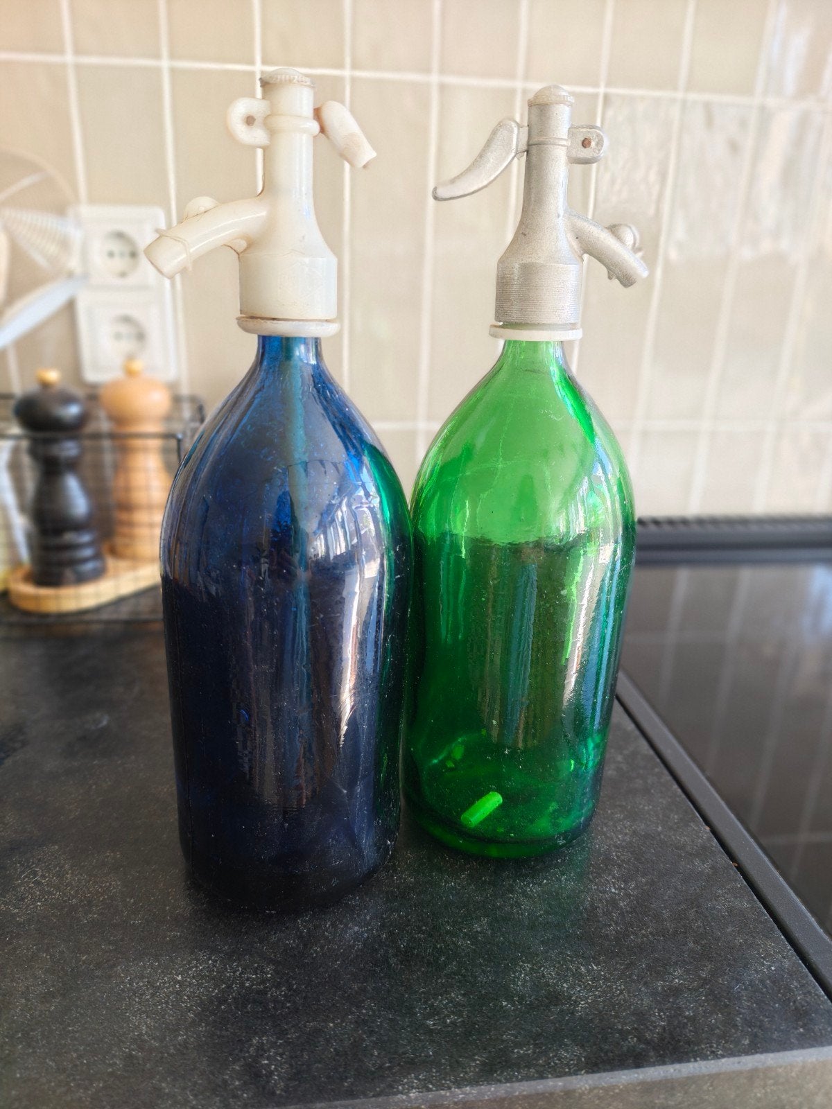 Vintage spuitflessen / sodaflessen, Antiek en Kunst, Ophalen