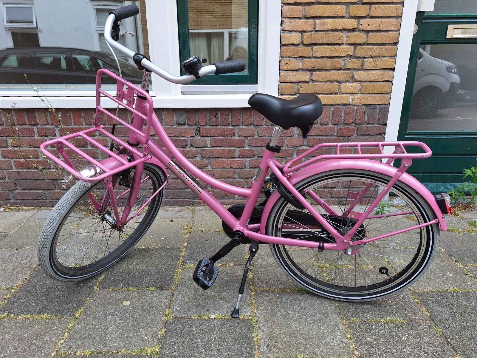 Alpina Cargo fiets 22 inch meisjesfiets kinderfiets roze, Ophalen, Terugtraprem, 22 inch, Gebruikt