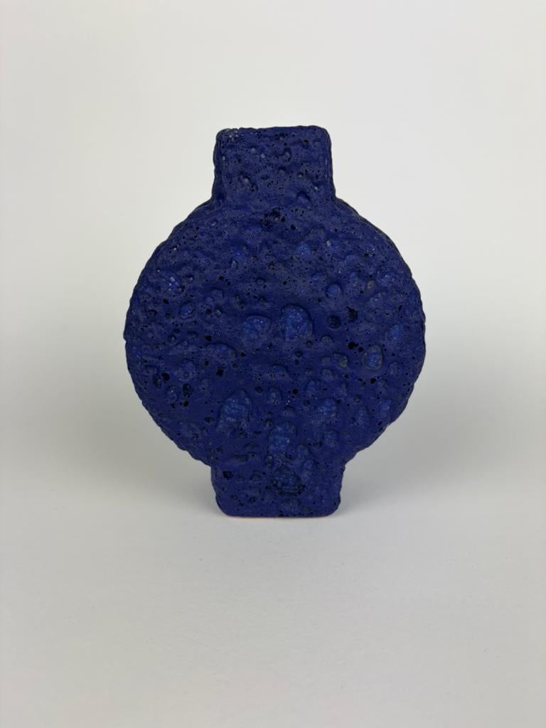 Vintage fatlava Silberdistel vaas Yves Klein blauw, Antiek en Kunst, Antiek | Vazen, Ophalen of Verzenden
