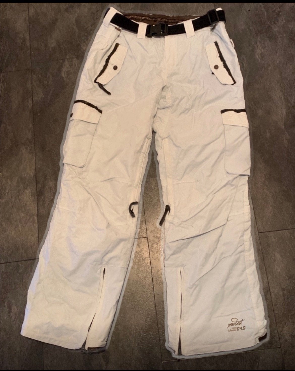 Witte ski broek. Maat 42. Merk, Ophalen of Verzenden, Gedragen, Maat 42/44 (L), Broek