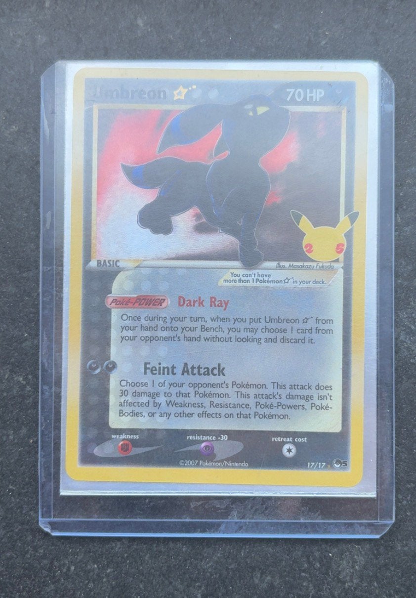 Umbreon pokemon kaart tekoop/ruilen waarde €117, Ophalen, Zo goed als nieuw