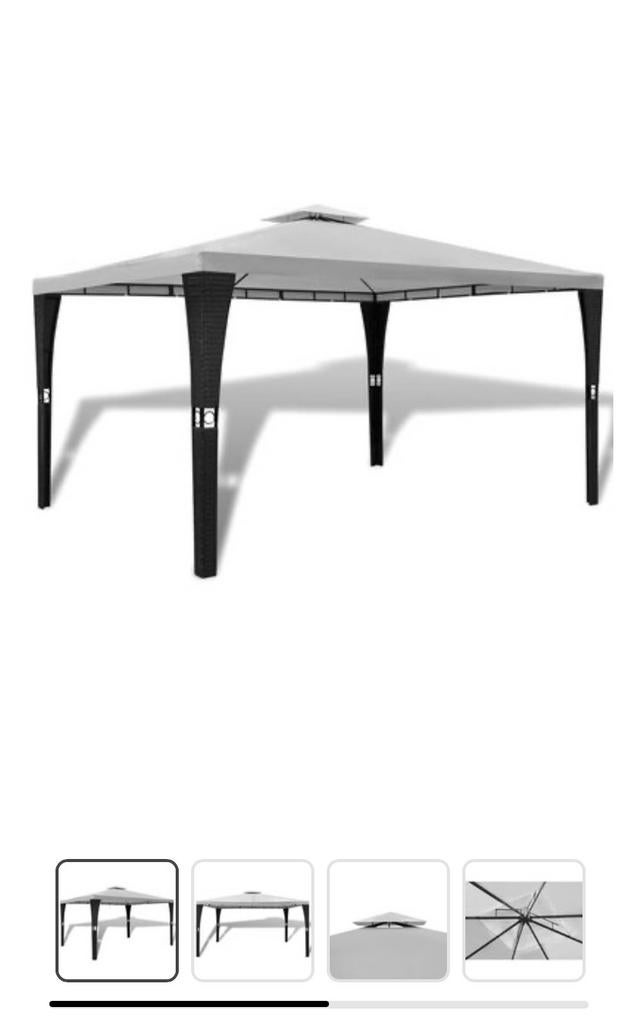 Wicker paviljoen  geraamte 3x4 zonder doek, Tuin en Terras, Partytenten, Ophalen, Zo goed als nieuw, Minder dan 5 meter, Paviljoen