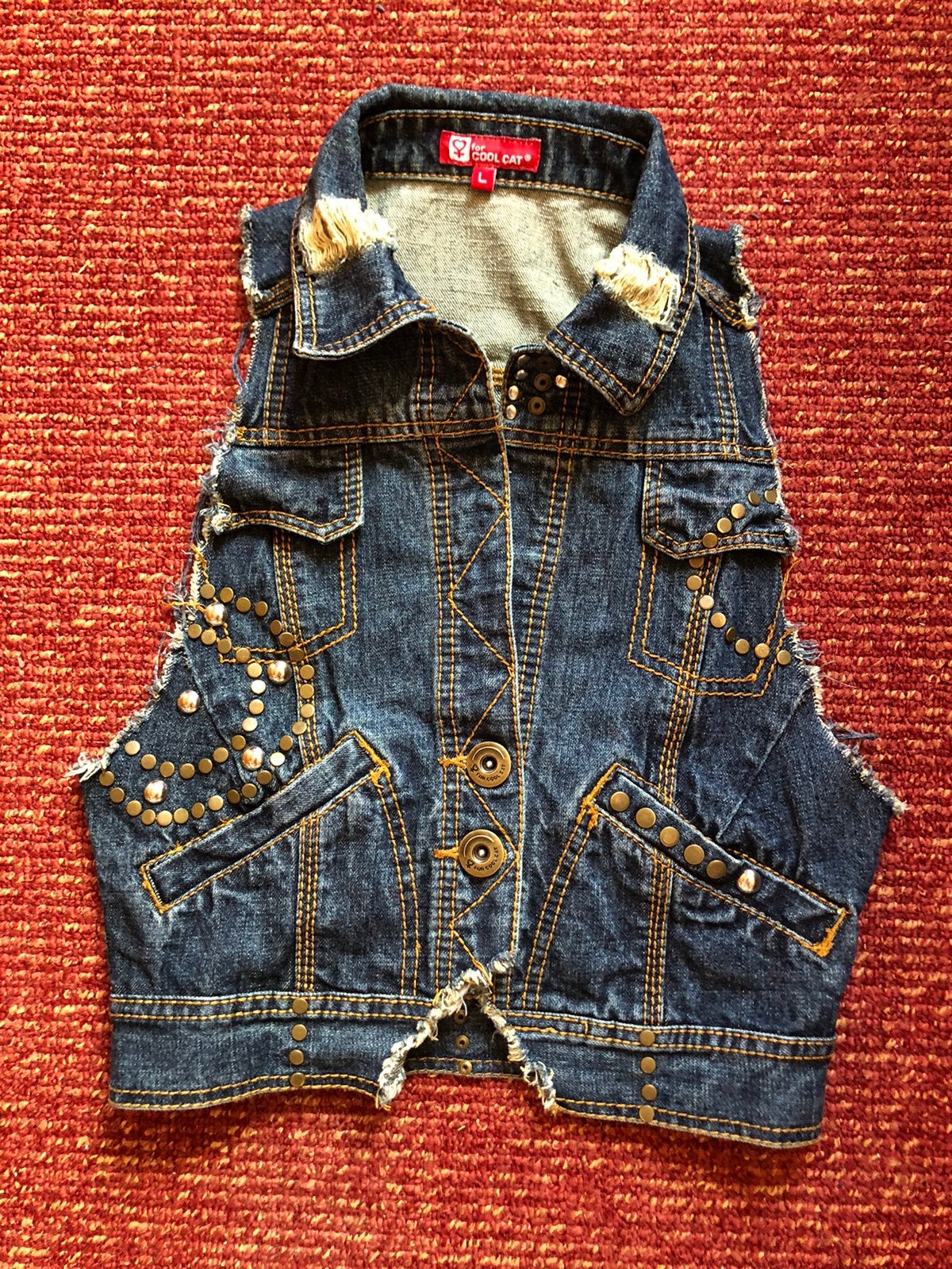 Jeans gilet, Ophalen of Verzenden, Zo goed als nieuw, Maat 36 (S), Blauw