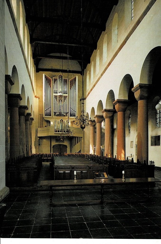 Utrecht, interieur Pieterskerk, Ophalen of Verzenden, Ongelopen, Utrecht