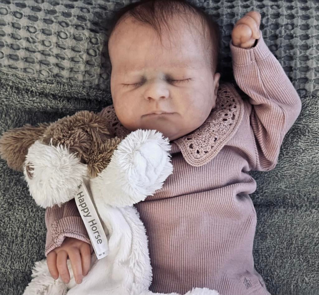 Reborn Orla - Realistische Babypop, Ophalen of Verzenden, Zo goed als nieuw, Overige typen, Levensecht of Reborn