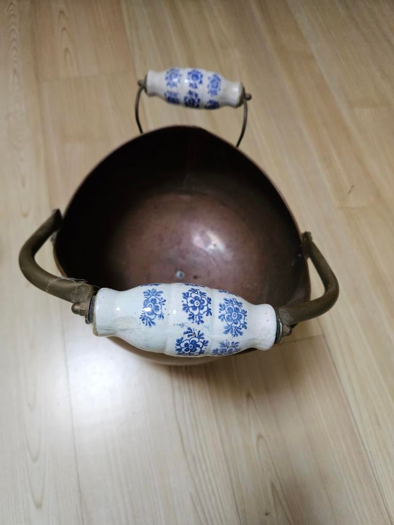 Oude koperen ketel, Huis en Inrichting, Keuken | Potten en Pannen, Ophalen of Verzenden, Overige materialen