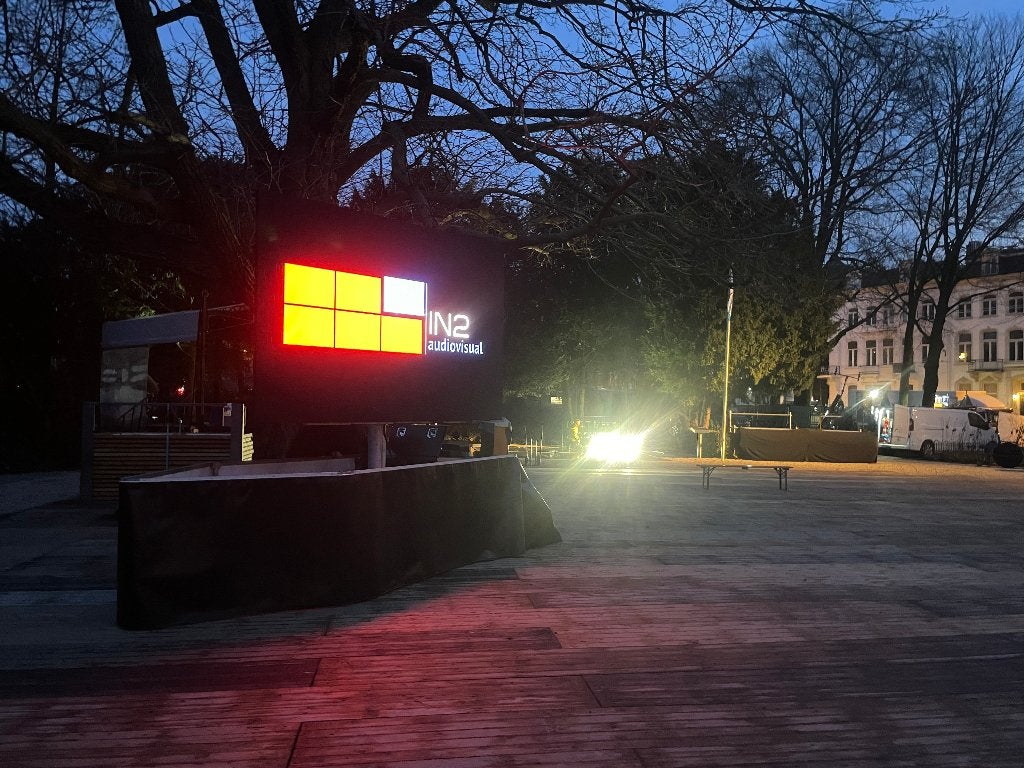 led video scherm om trailer aanhanger, Ophalen, Mobiscreen, Zo goed als nieuw, Mobiscreen