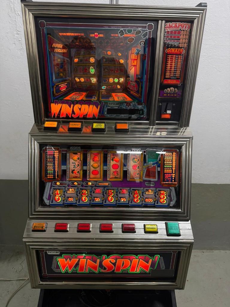 WinSpin Gokautomaat, Verzamelen, Automaten | Gokkasten en Fruitautomaten, Gulden, Ophalen, Gebruikt, Met sleutels