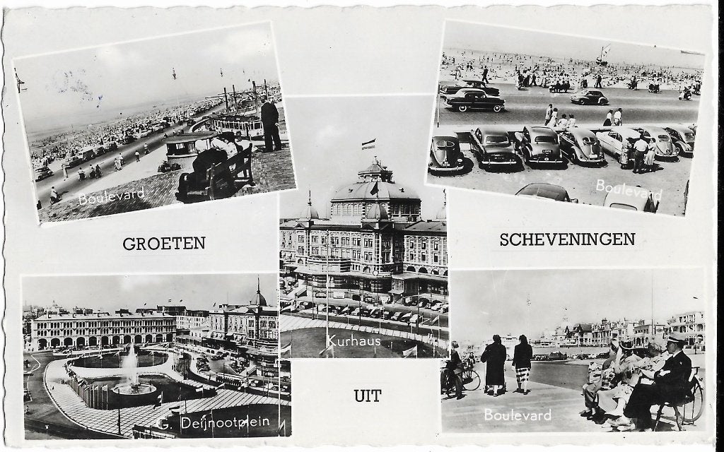 Scheveningen, G. Deijnootplein, Boulevard, Kurhaus, Verzenden, 1940 tot 1960, Ongelopen, Zuid-Holland